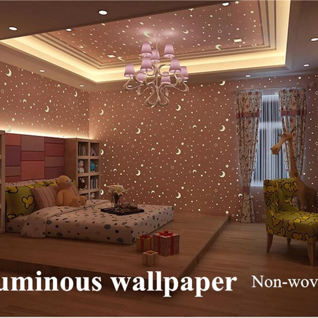 Glitter Wallpaper For Bedroom
 Luminous Modern Wallpapers for Walls 3D Glitter Wall