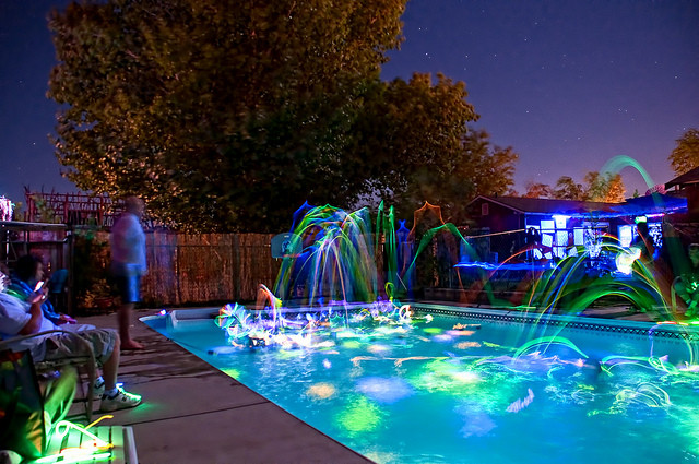 Glow Pool Party Ideas
 Glowing Pool Party with Glow Sticks – ActiveDark