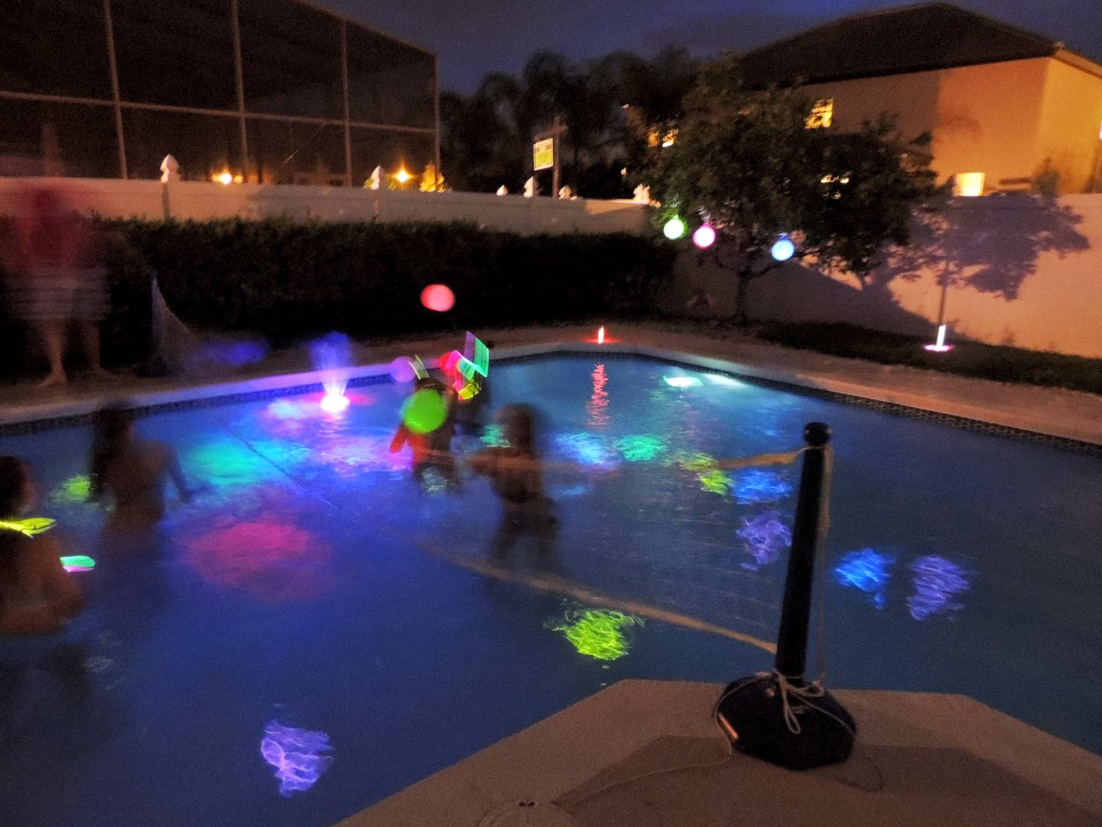 Glow Pool Party Ideas
 Glow in the Dark Pool Party Party Planning Ideas