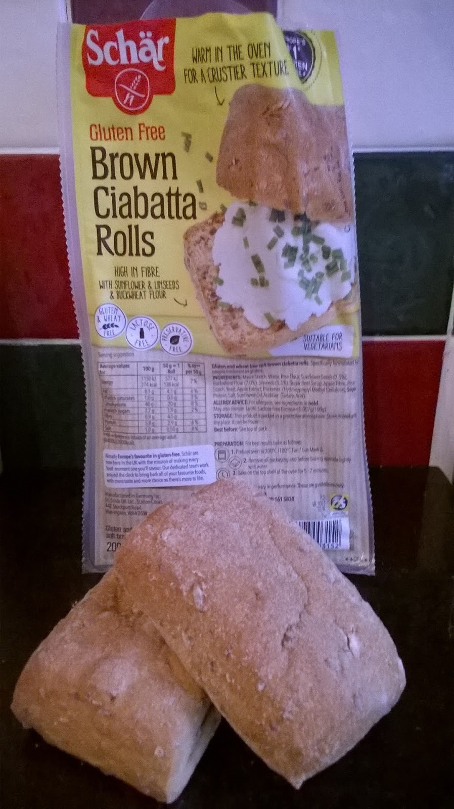 Gluten Free Ciabatta Bread
 Gluten Free with Susie C Product Review Schar Brown