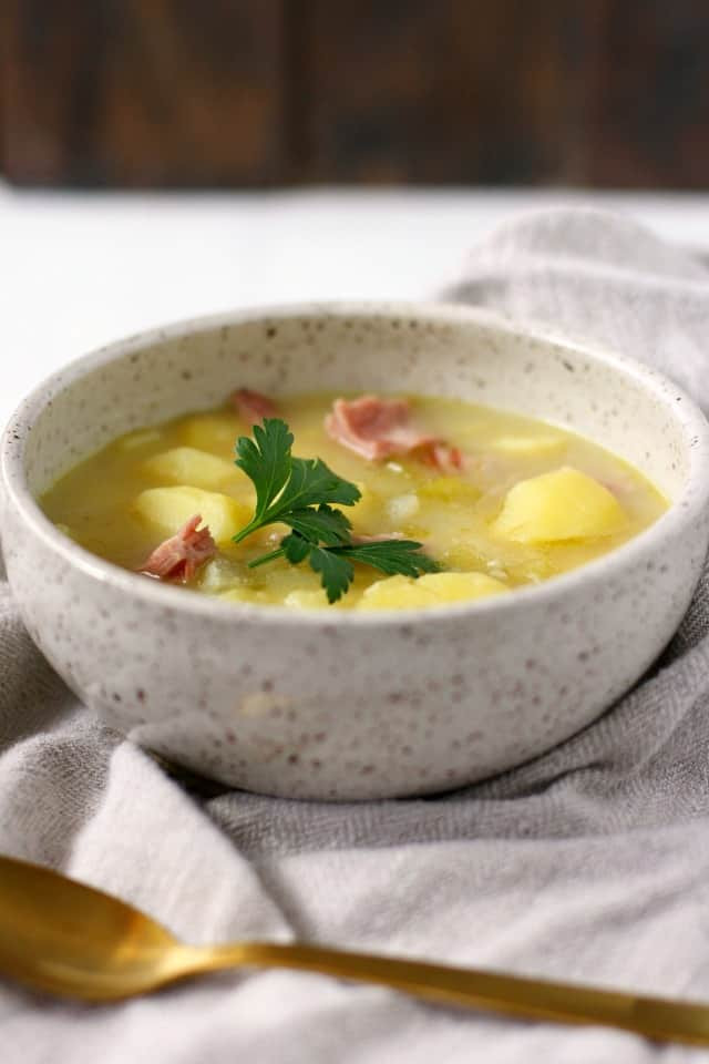 Gluten Free Cream Of Potato Soup
 Creamy Dairy Free Potato Soup with Ham The Pretty Bee