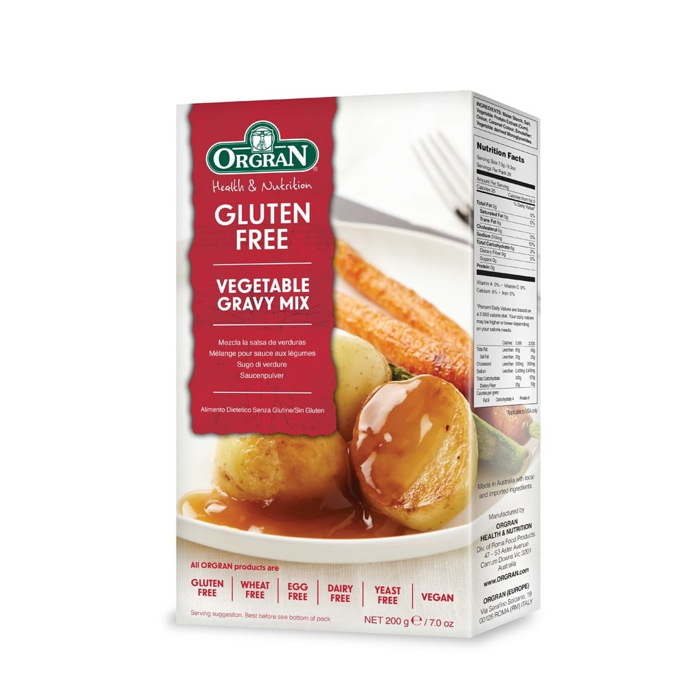 Gluten Free Gravy Brands
 Orgran Gluten Free Ve able Gravy Mix 200g