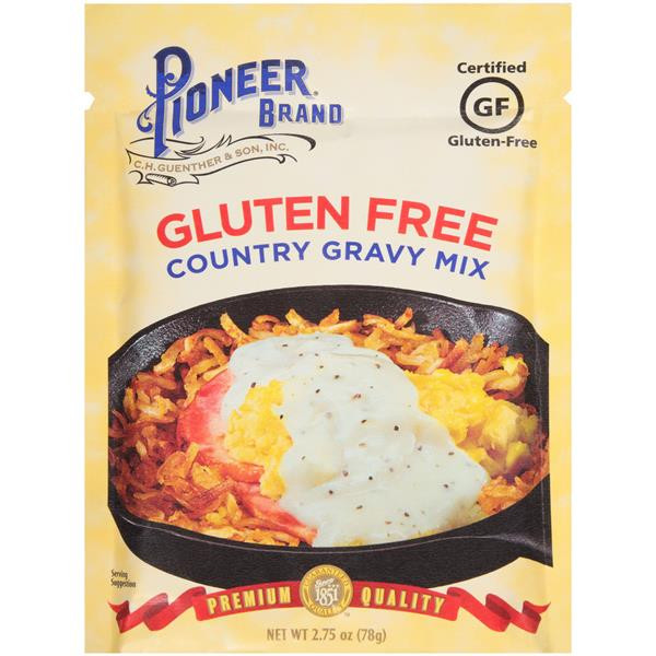 Gluten Free Gravy Brands
 Pioneer Brand Gluten Free Country Gravy Mix