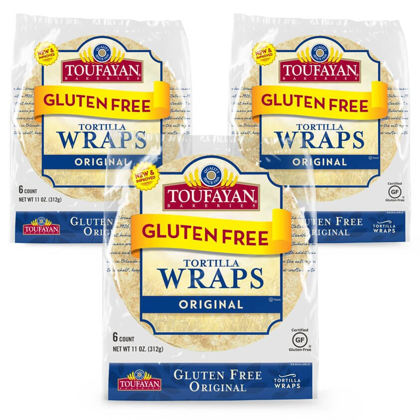 Gluten Free Pita Bread Brands
 Original Gluten Free Wraps – 3 Pack – Toufayan Bakeries