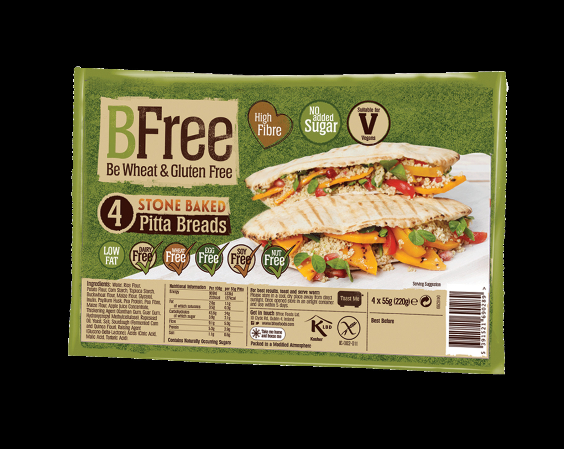 Gluten Free Pita Bread Brands
 BFree Gluten Free Stone Baked Pita Breads 7 76 Ounce [3 Pack]