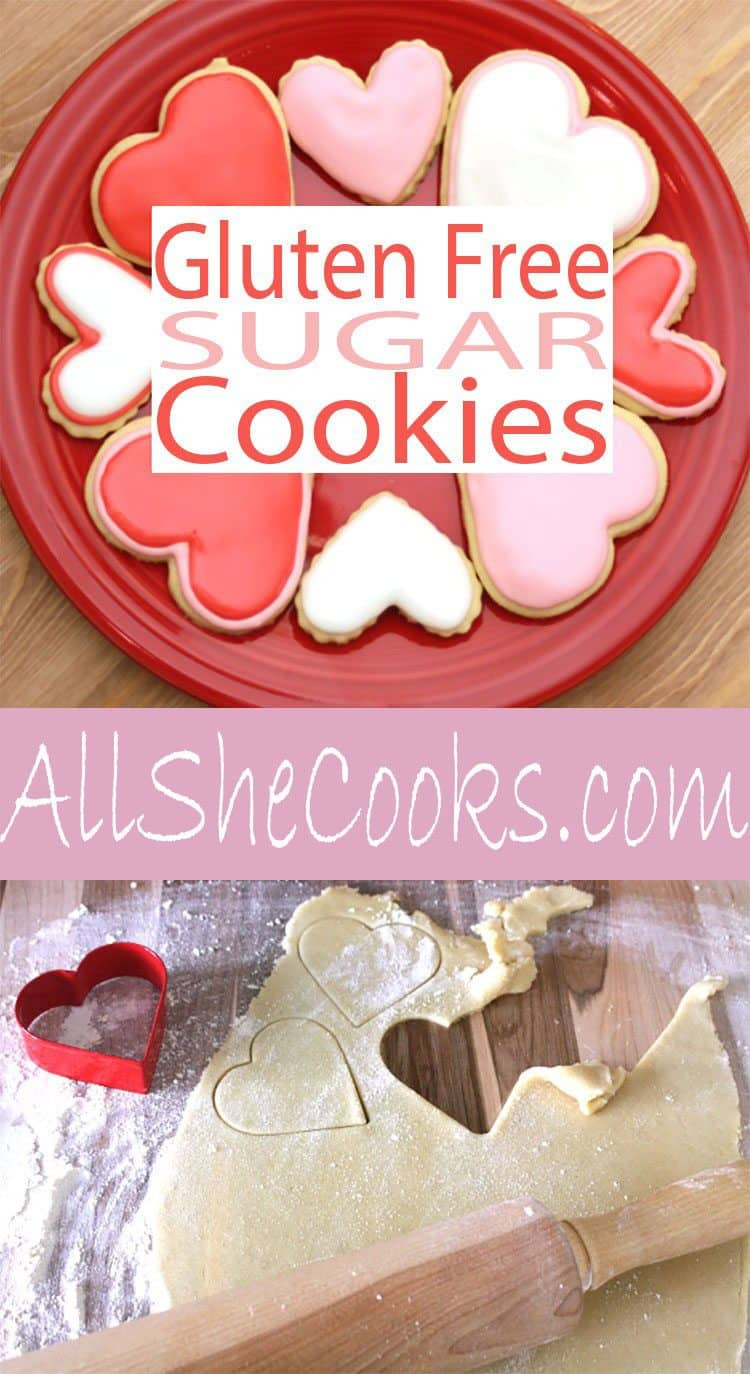 Gluten Free Valentine Day Recipes
 Gluten Free Sugar Cookies for Valentines Day All She Cooks