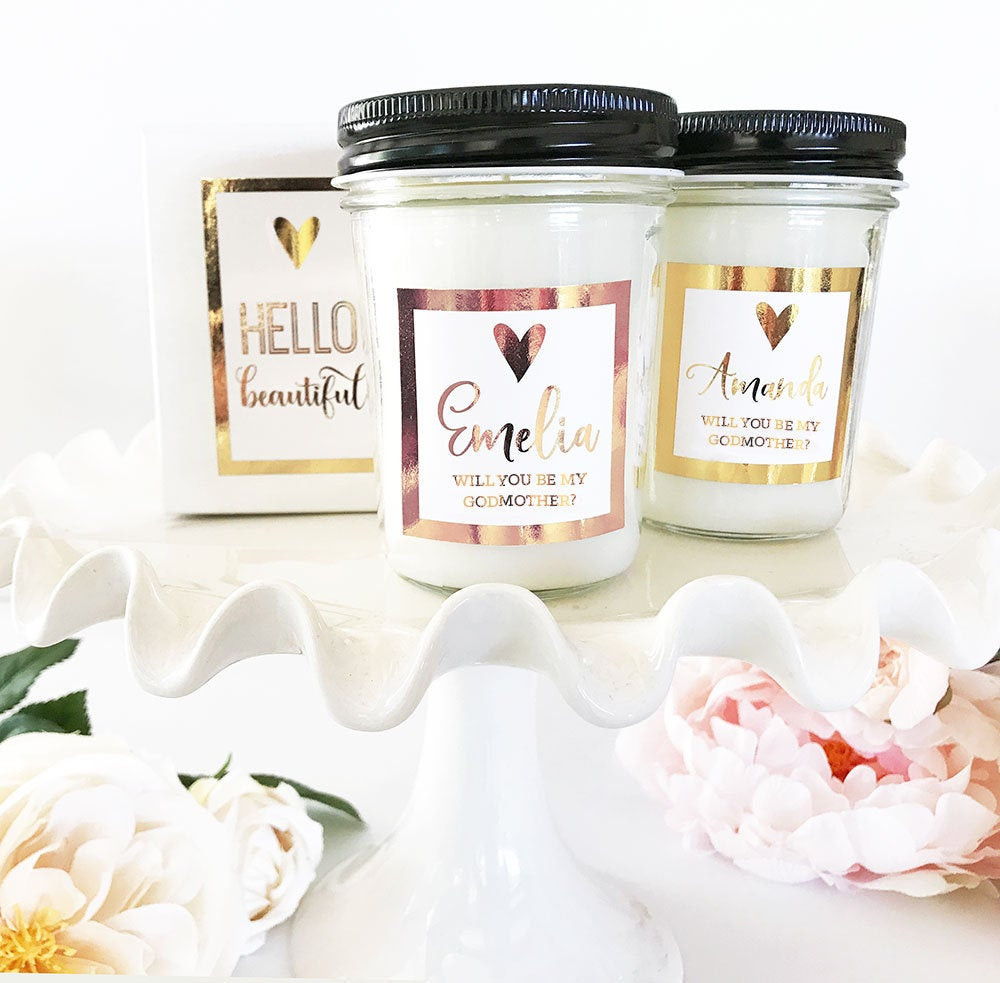 Godmother Gift Ideas
 Will you be my Godmother Gift Godmother Candle Godmother