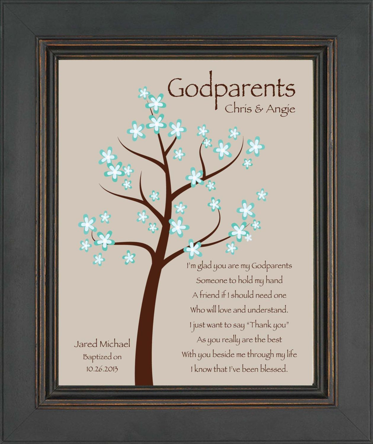 Godmother Gift Ideas
 Godparents t Personalized t for by