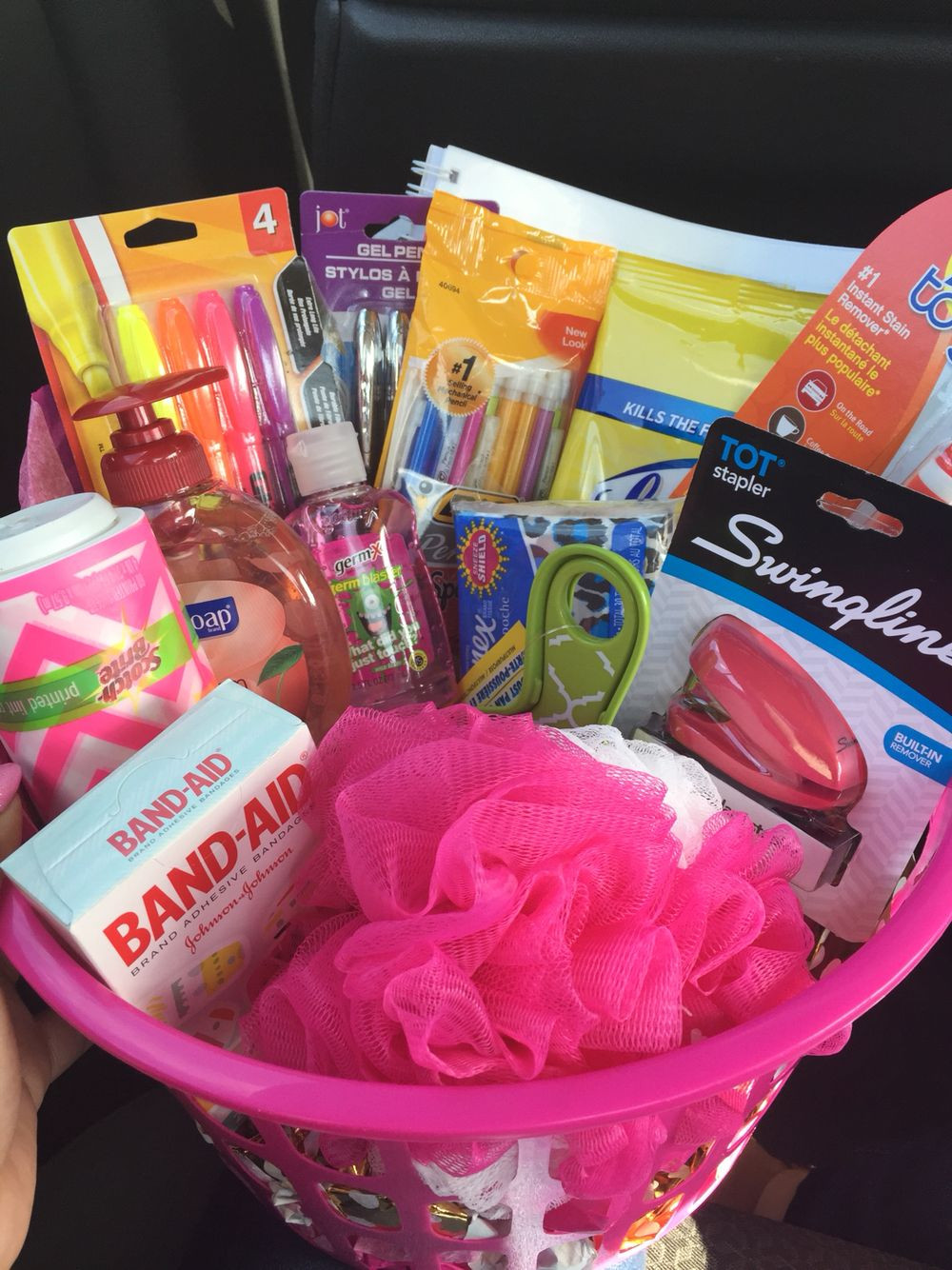 Going To College Gift Basket Ideas
 Made my friend a going away basket for college with all