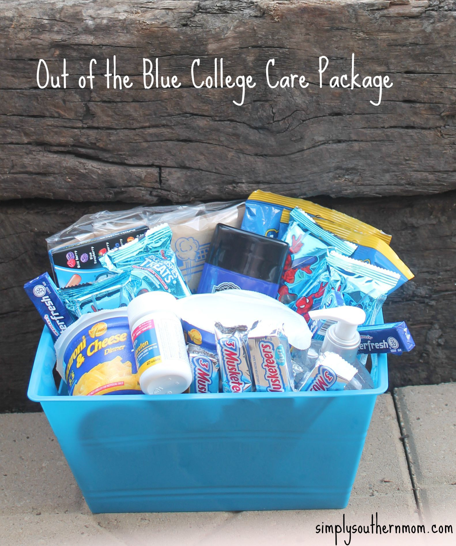 Going To College Gift Basket Ideas
 Out of the Blue DIY College Gift Basket