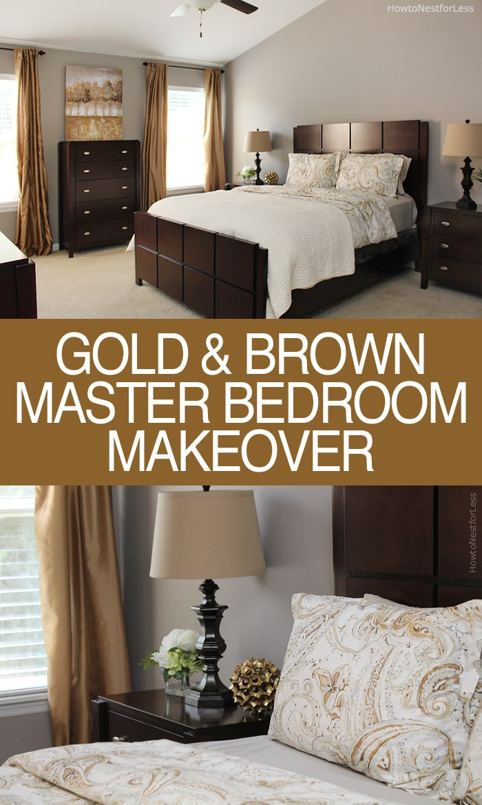 Gold Bedroom Paint
 Brother s Master Bedroom Makeover How to Nest for Less™