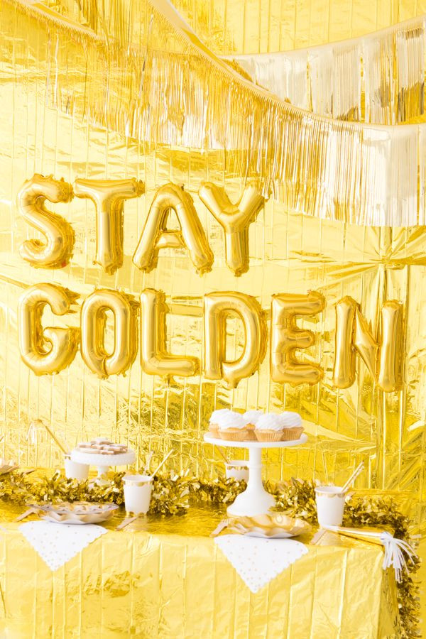 Golden Birthday Party Ideas
 Gold Party Oh Happy Day Party Party