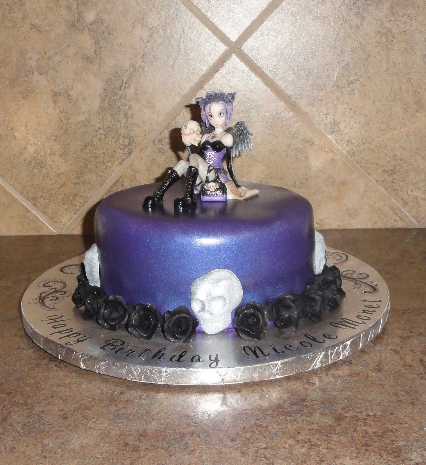 Gothic Birthday Cakes
 Katie Cakes bble on something sweet Nicole s Gothic