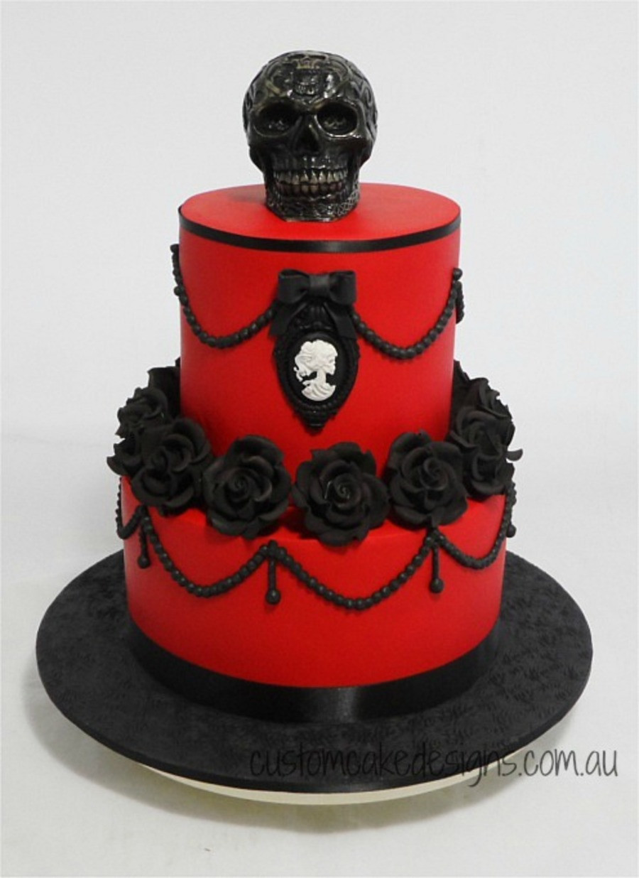 Gothic Birthday Cakes
 This Cake Was Made For My Clients Best Friend Who Wanted A