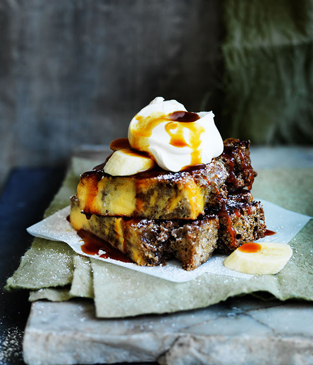 Gourmet Bread Pudding
 Bread and butter pudding with banana and butterscotch