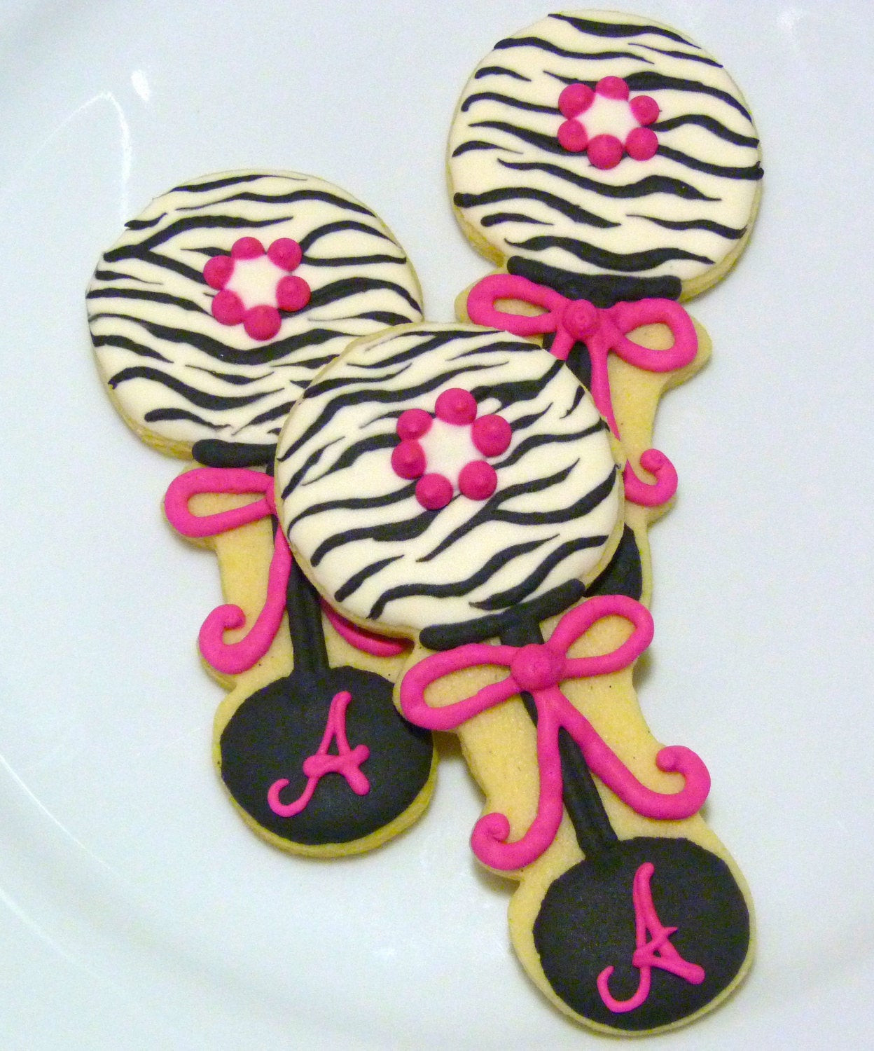 Gourmet Sugar Cookies
 Custom Decorated Gourmet Sugar Cookie Zebra by