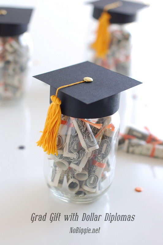 Grad School Graduation Gift Ideas
 Graduation Gift with dollar diplomas