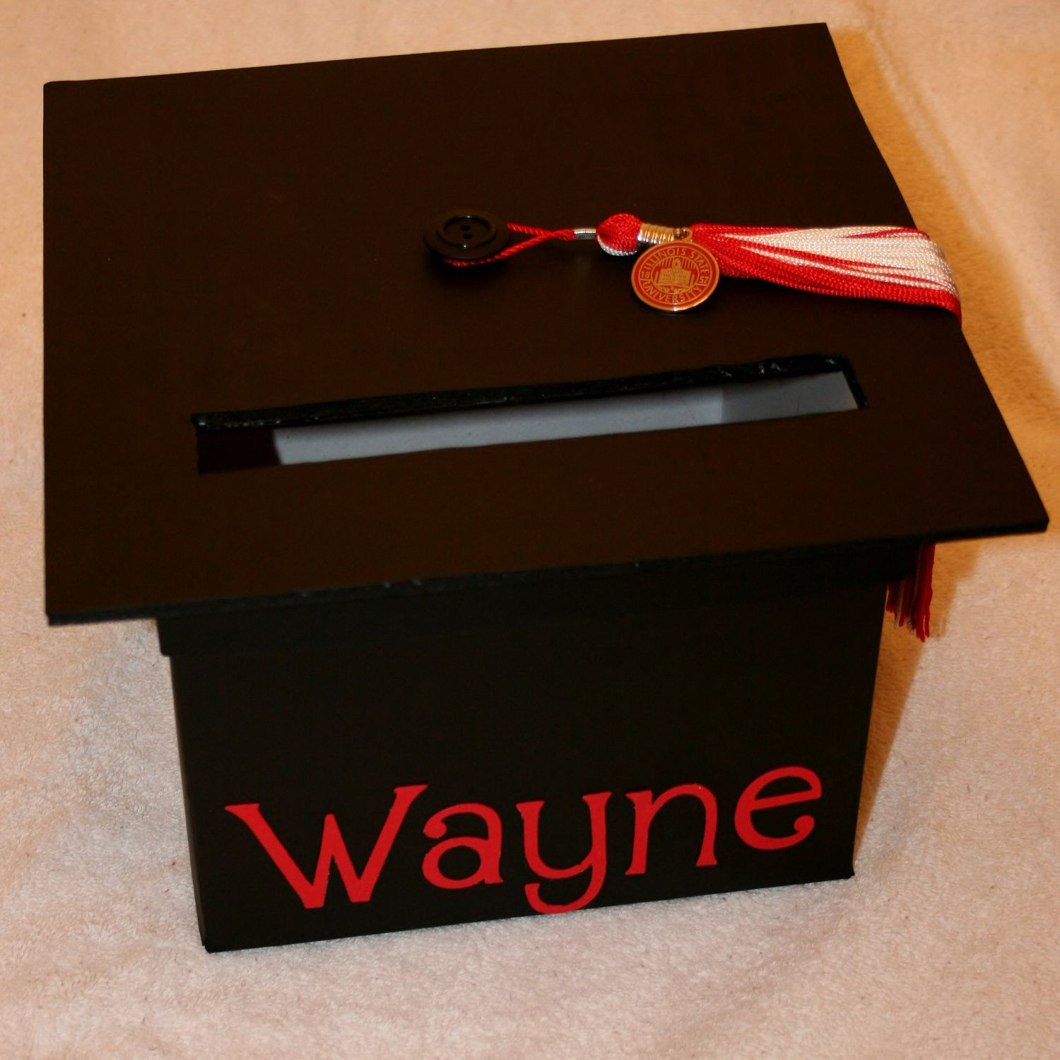 Graduation Gift Card Box Ideas
 Graduation Mortar Board Card Box $20 00 via Etsy