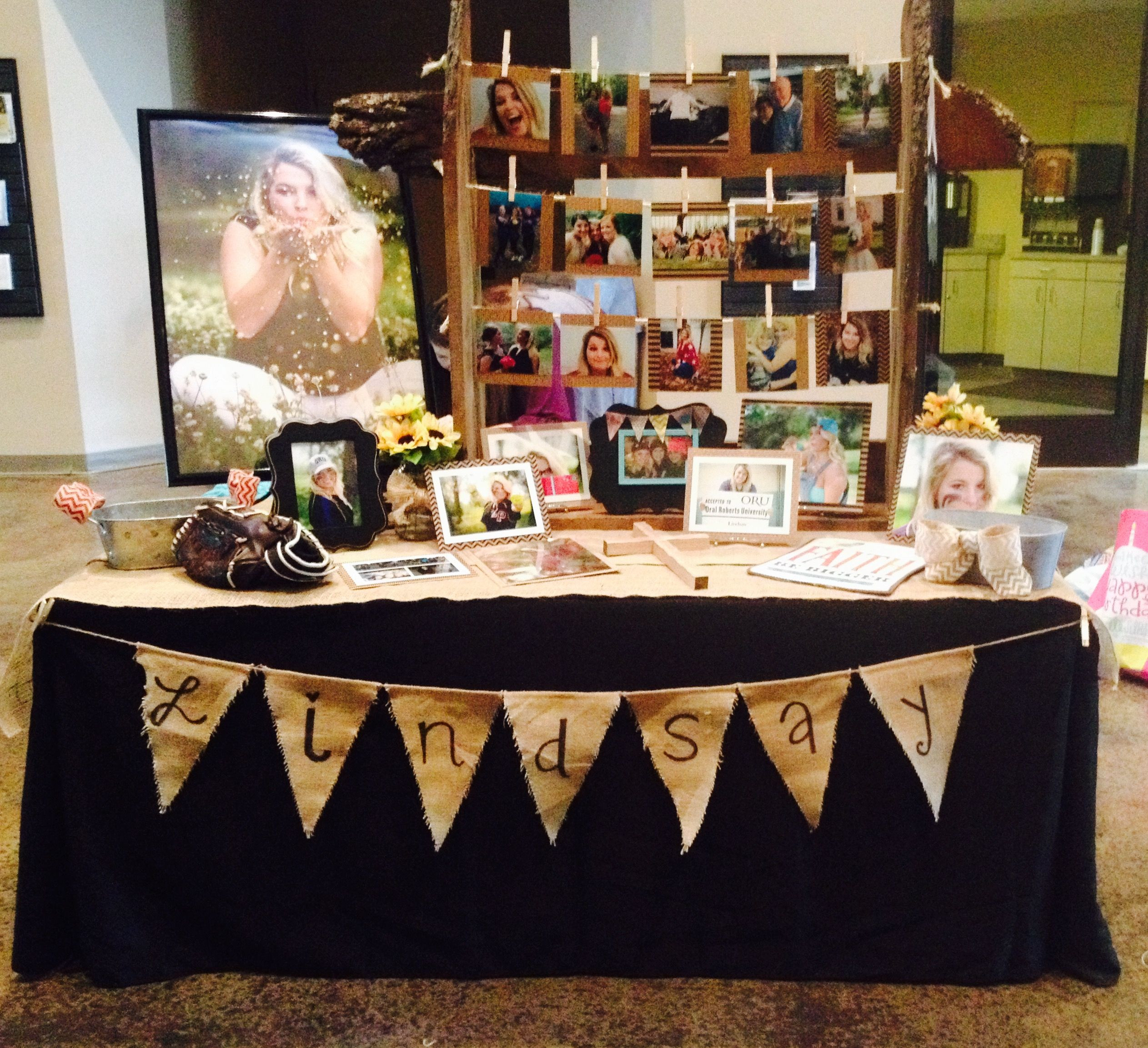 Graduation Party Gift Table Ideas
 Graduation Table for Senior Sunday at church