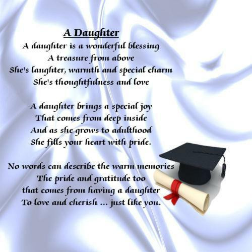 Graduation Quotes For Daughter
 Daughter Poem Home Furniture & DIY