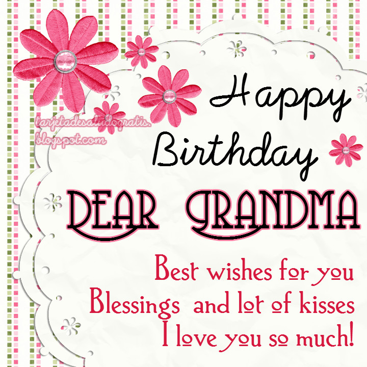 Grandma Birthday Quotes
 Happy Birthday Grandma Quotes QuotesGram