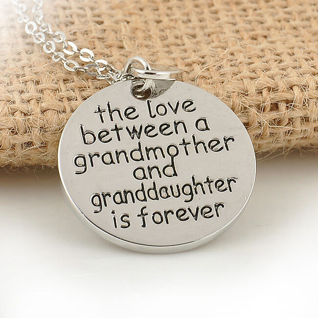 Grandmother And Granddaughter Bond Quotes
 Family Pendant Necklace Jewelry Forever Love Between