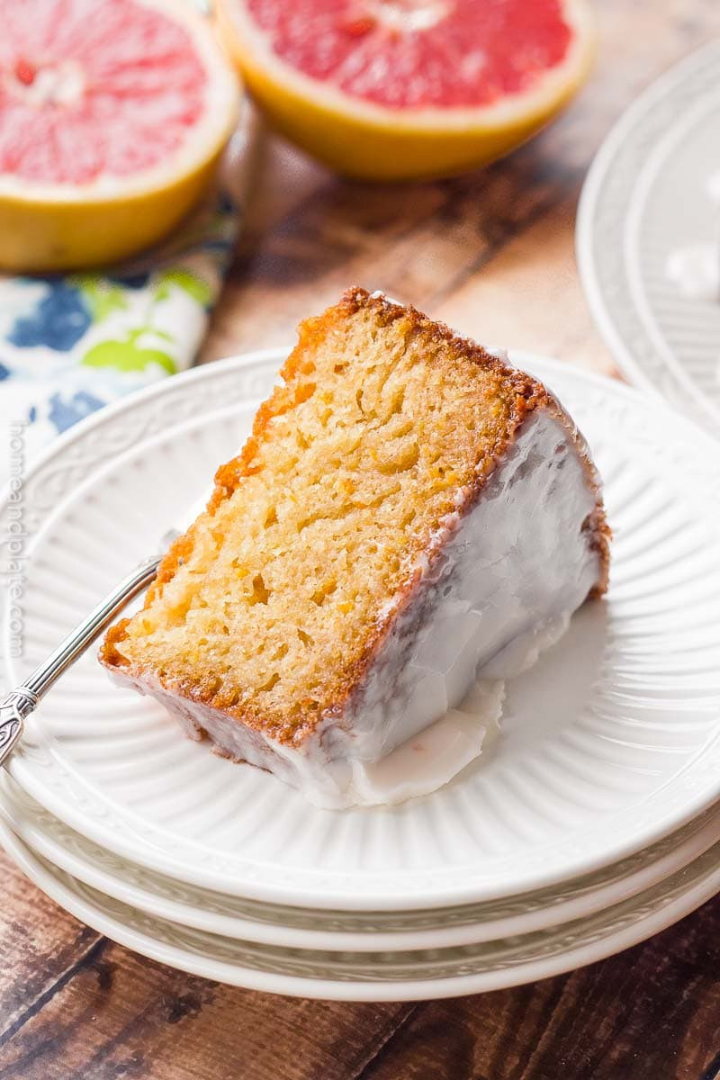 Grapefruit Pound Cake Recipe
 Ruby Red Grapefruit Pound Cake Home and Plate