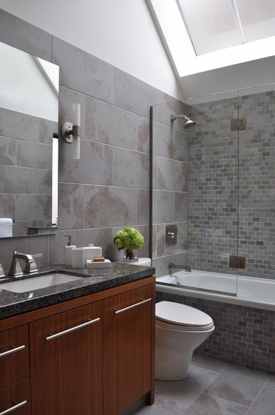 Gray Bathroom Tile Ideas
 To da loos Grey bathrooms are they a good idea