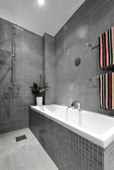 Gray Bathroom Tile Ideas
 Top 60 Best Grey Bathroom Tile Ideas Neutral Interior