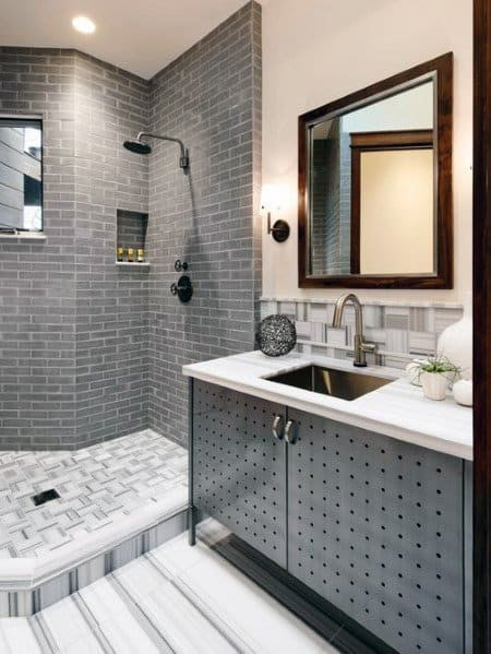 Gray Bathroom Tile Ideas
 Top 60 Best Grey Bathroom Tile Ideas Neutral Interior