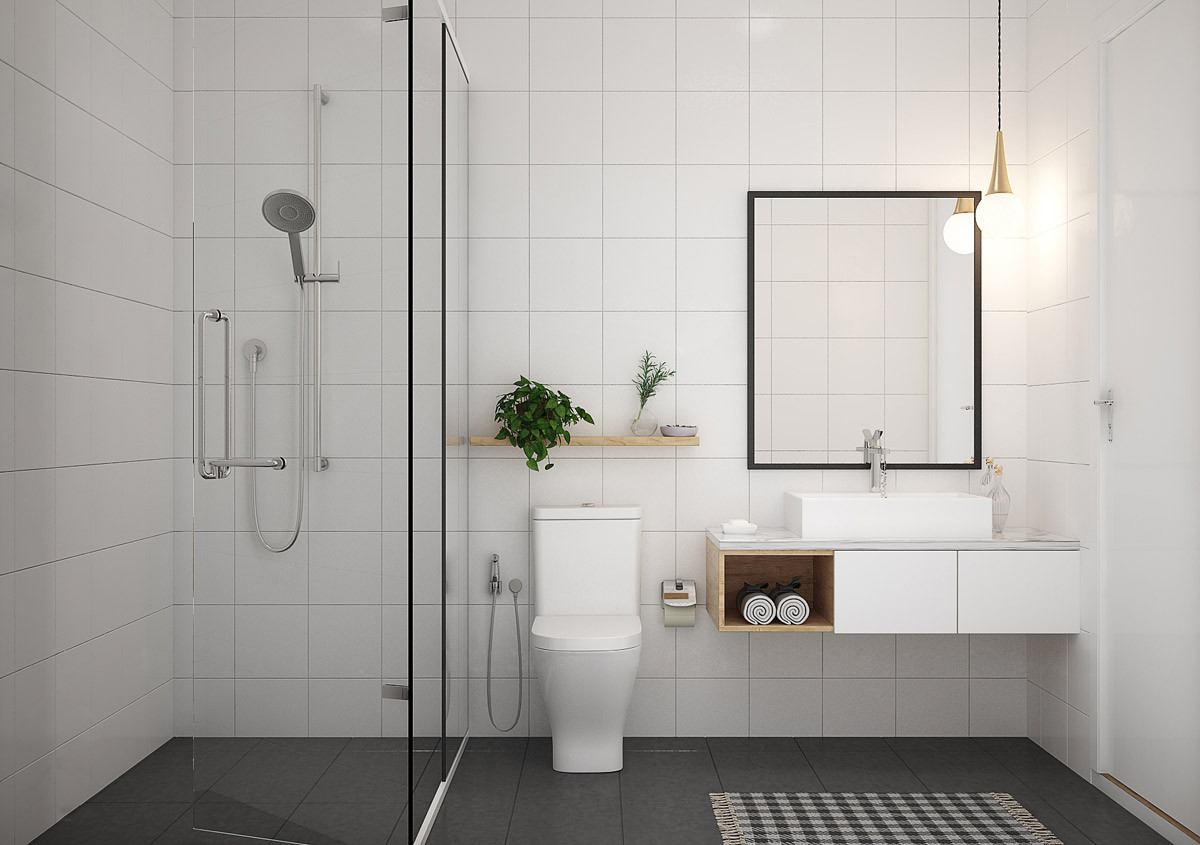 Gray Bathroom Walls
 36 Modern Grey & White Bathrooms That Relax Mind Body & Soul