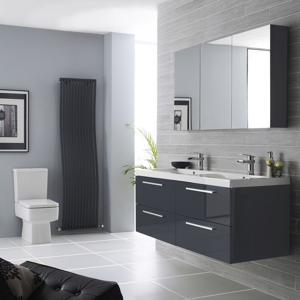 Gray Bathroom Walls
 Grey Bathroom Ideas for Clean Urban House Styles Traba Homes