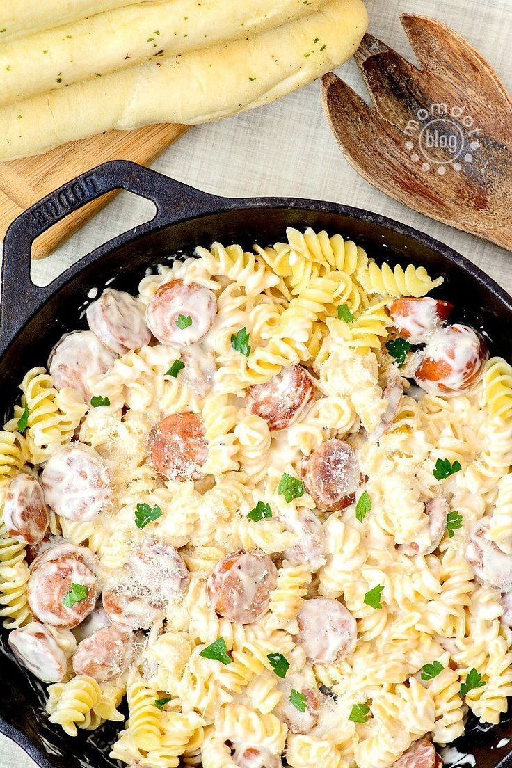 Great Dinners For Two
 Spicy Sausage Alfredo for 2