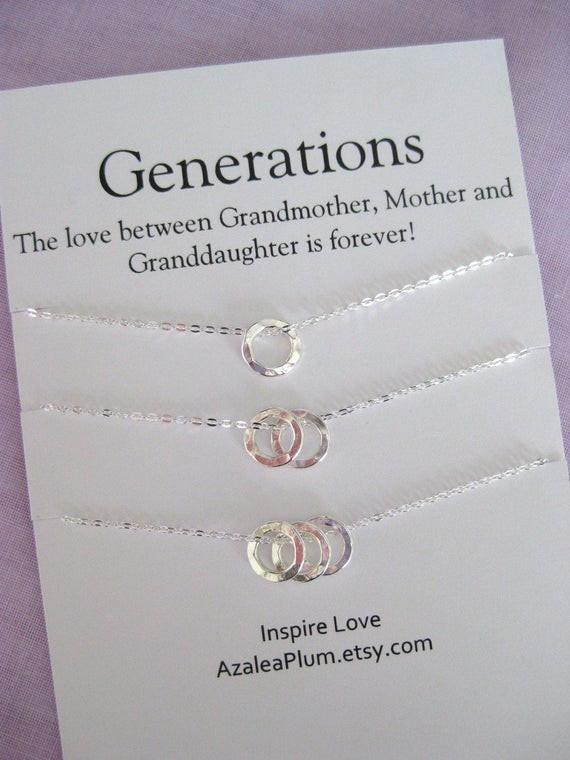 Great Gifts For Moms Birthday
 60th Birthday Gift ideas for Women Generations Necklace