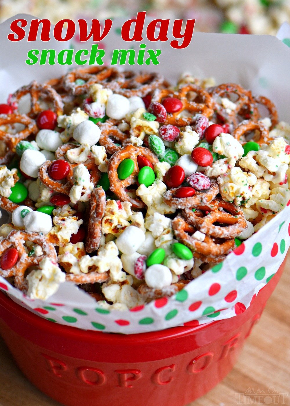 Great Holiday Party Food Ideas
 Snow Day Snack Mix Mom Timeout
