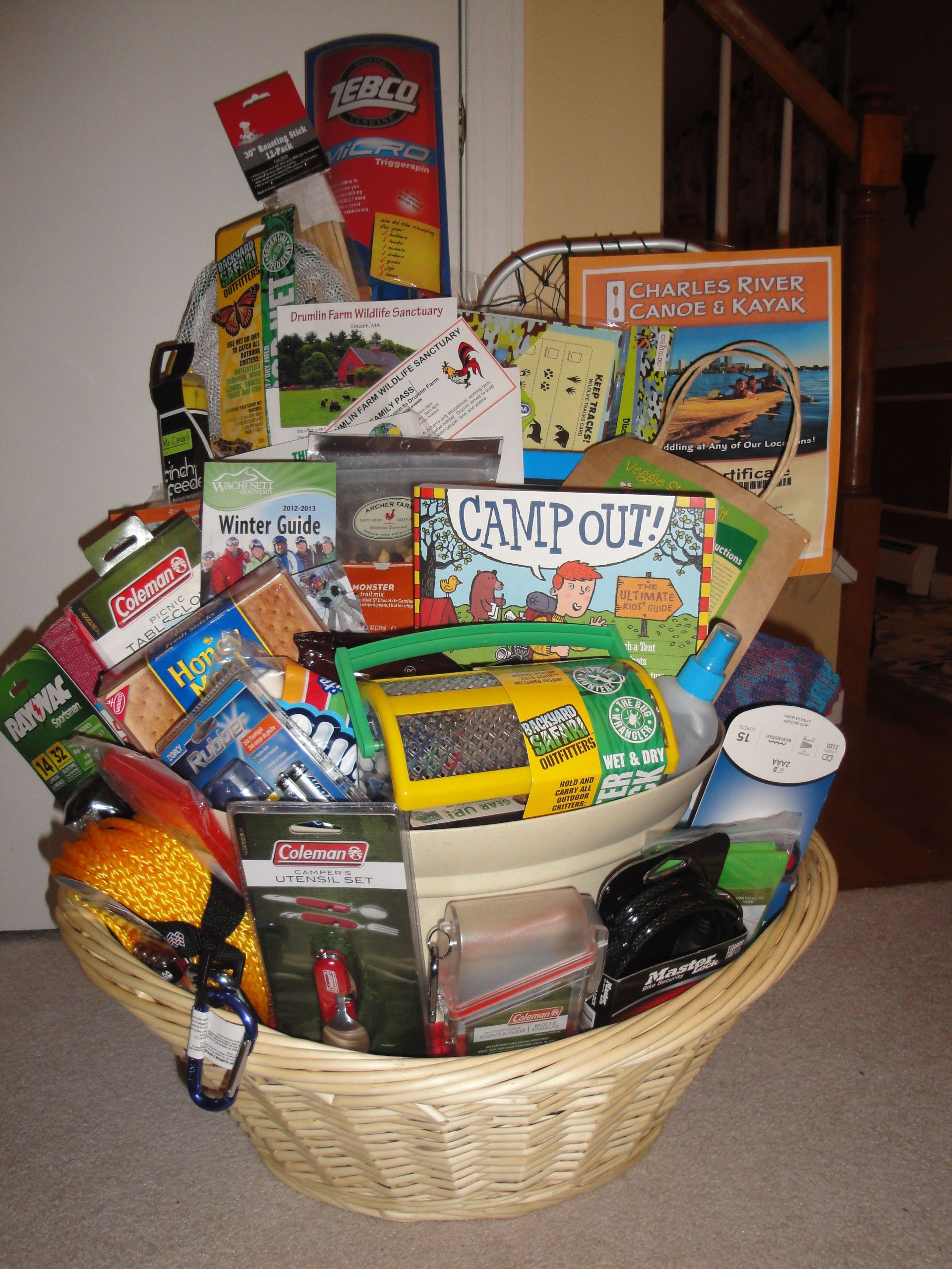 Great Ideas For Gift Baskets
 The "Great Outdoors" Basket 2013