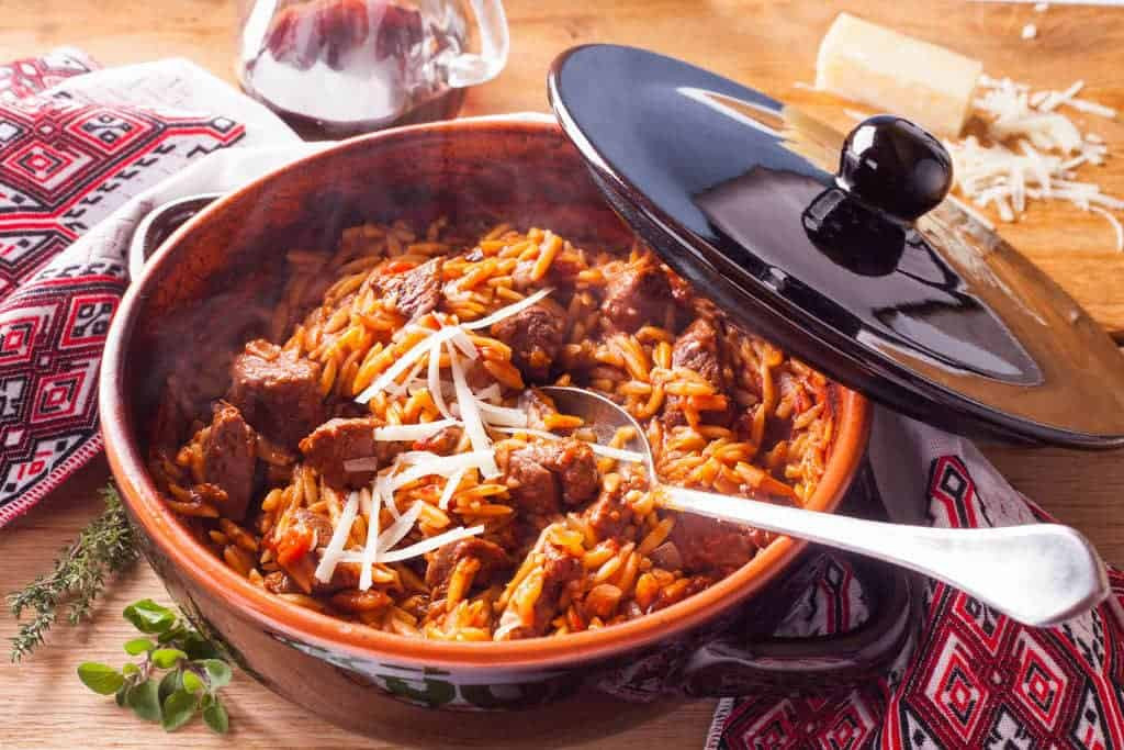 Greek Lamb Stew Recipe
 Greek Lamb stew with Orzo pasta recipe Giouvetsi with