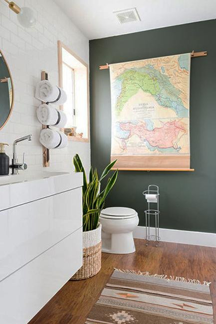 Green Bathroom Paint
 Neutrals Lose to Green Colors Modern Interior Color