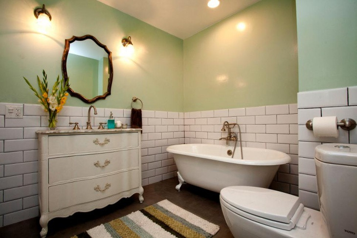 Green Bathroom Paint
 21 Cottage Bathroom Designs Decorating Ideas