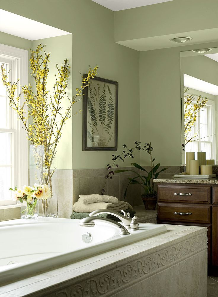 20 Perfect Green Bathroom Paint Home, Family, Style and Art Ideas