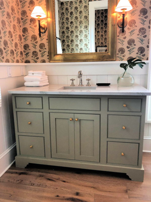 Green Bathroom Vanity
 Southern Living Idea House 2019 Celebrate & Decorate