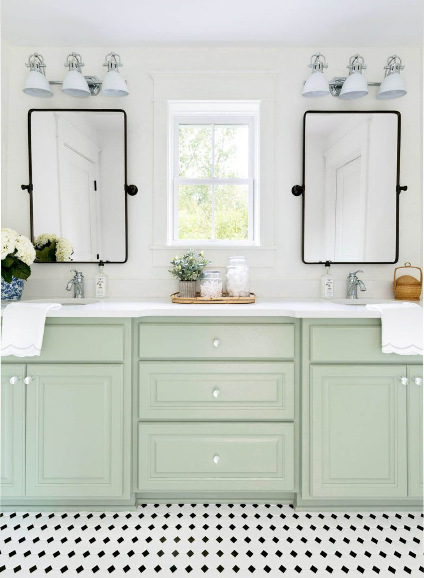 Green Bathroom Vanity
 6 Bathroom Trends to Try Now The Tile Shop Blog