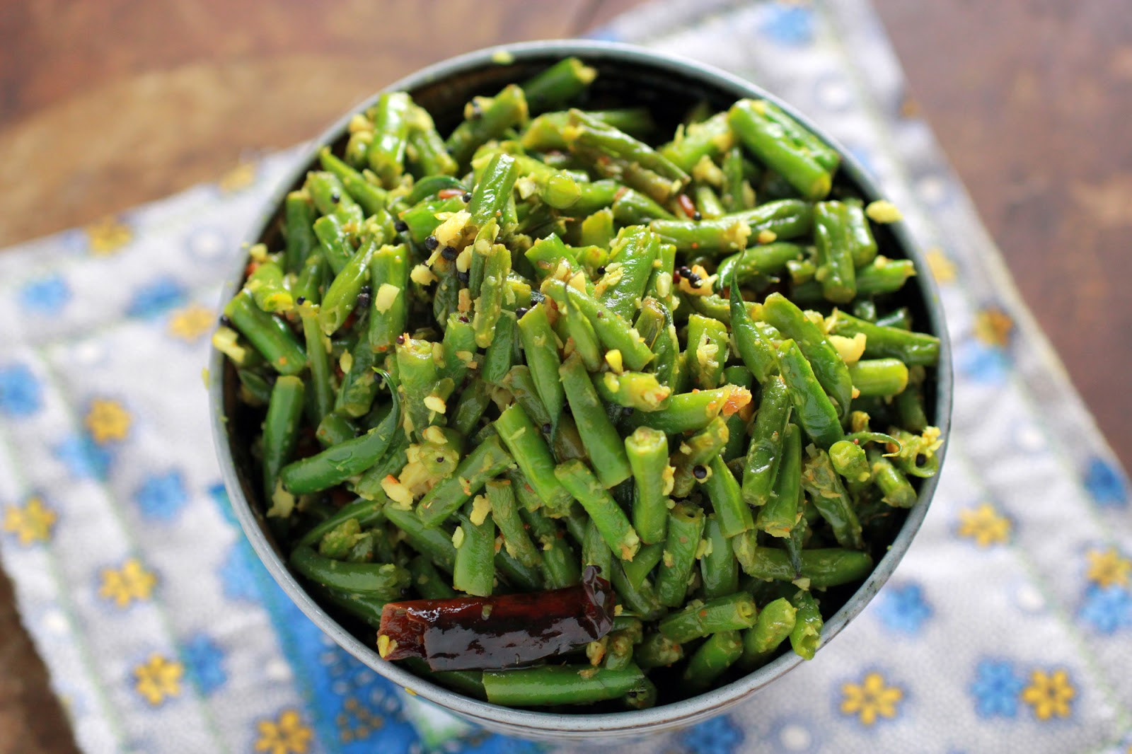Green Bean Recipes Indian
 South Indian Green Beans Palya Stir Fry