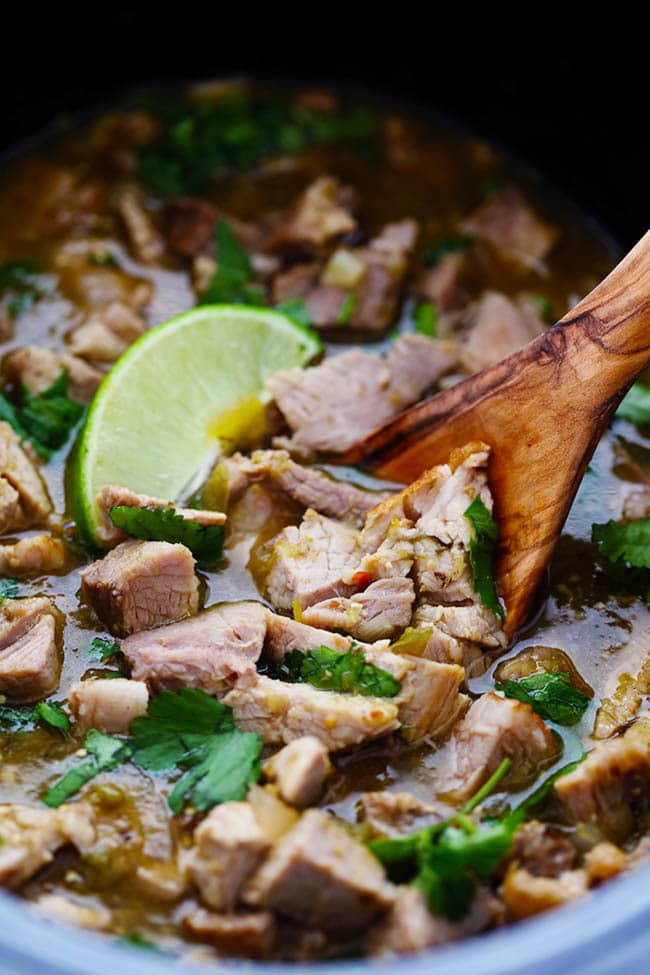 Green Pork Chili Verde Recipe
 Slow Cooker Pork Chili Verde