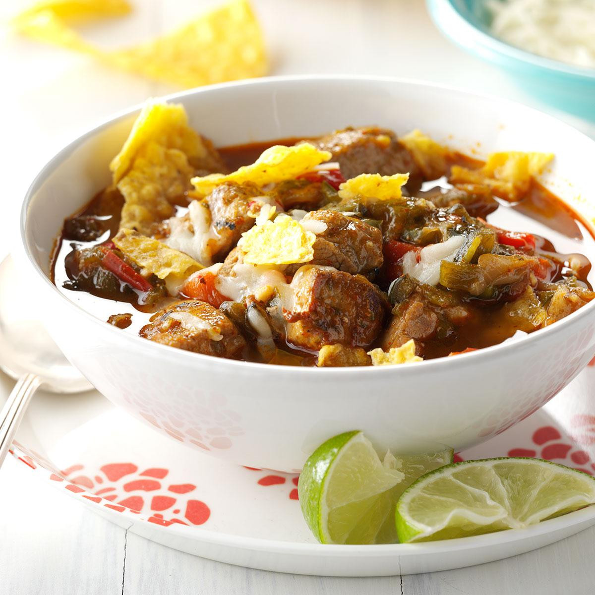 Green Pork Chili Verde Recipe
 Spicy Pork & Green Chili Verde Recipe