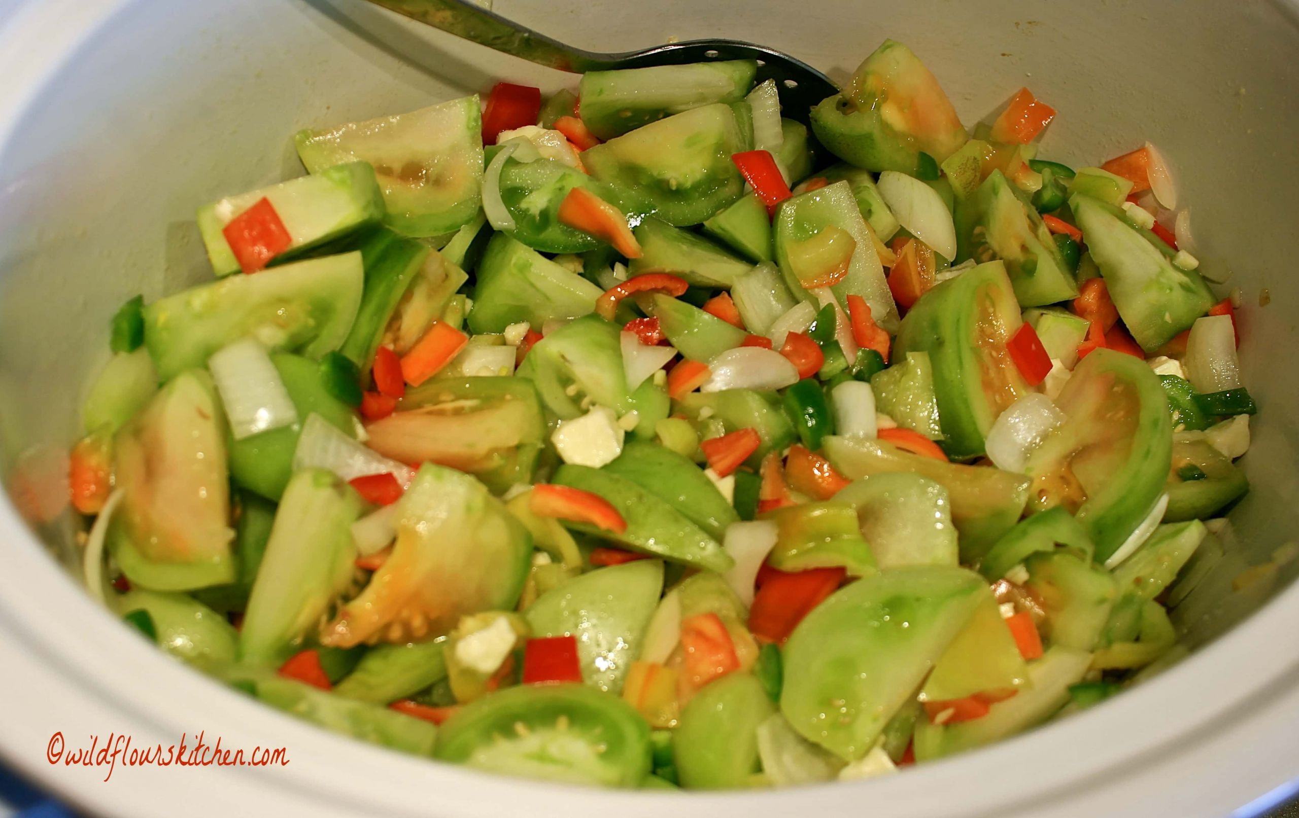 Green Tomato Salsa
 Easy Slow Cooker Green Tomato Salsa Verde Wildflour s