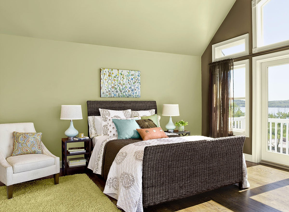 Green Walls Bedroom
 Guilford Green Bedroom Walls Interiors By Color