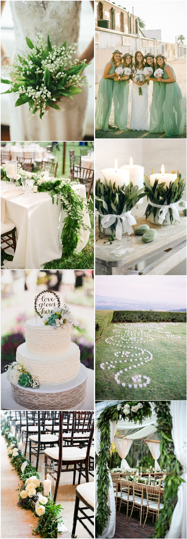 Green Wedding Colors
 40 Romantic and Timeless Green Wedding Color Ideas