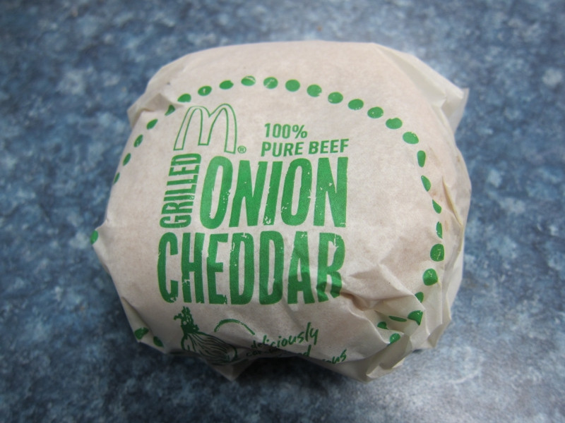 Grilled Onion Cheddar Burger
 Review McDonald s Grilled ion Cheddar Burger