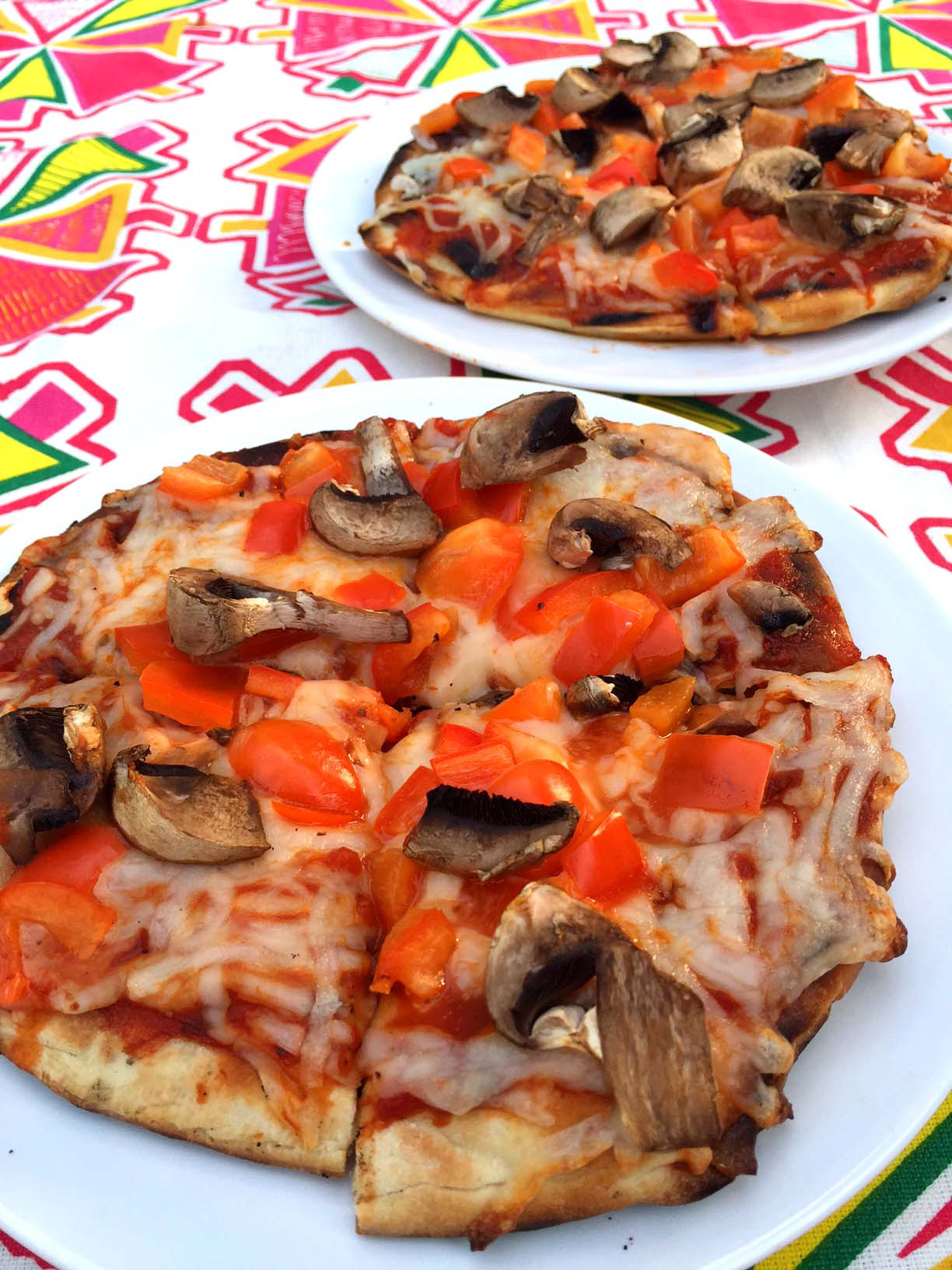 Grilled Pizza Dough Recipe
 Easy Grilled Pita Pizza Recipe – Cheese & Mushroom Veggie